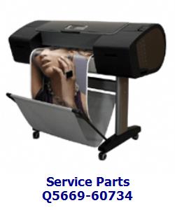 Q5669-60734 - Front panel assembly - DesignJet Z3100 / Z3200 series photo printer plotter series units.